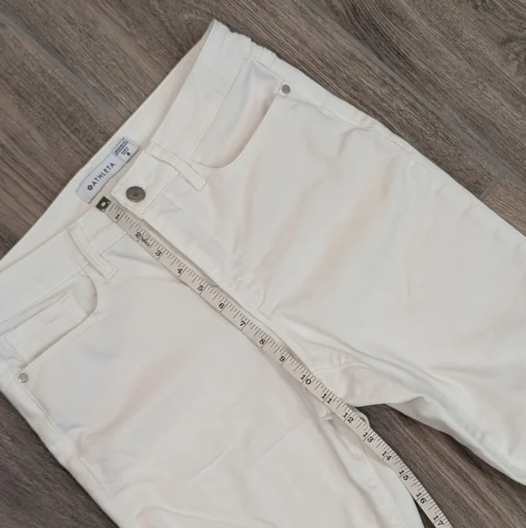 Like new! Athleta White Skinny Jeans - Picture 5 of 6